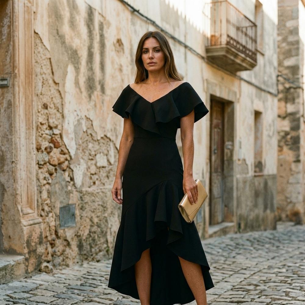Talbos Closet - Tiren | Ruffled High-Low Dress Women