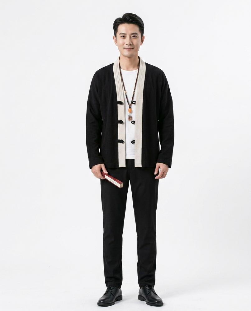 Talbos Closet - Armir | Collarless Toggle-Front Cardigan Men