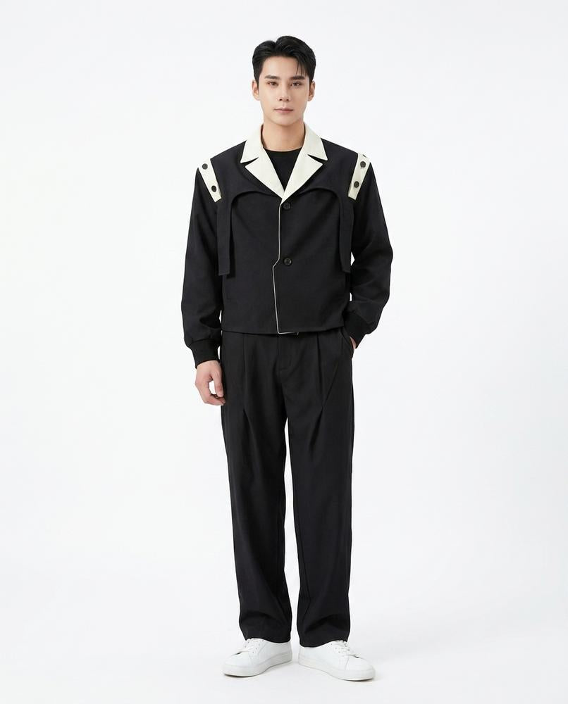 Talbos Closet - Arlin | Two-Tone Cropped Jacket Men
