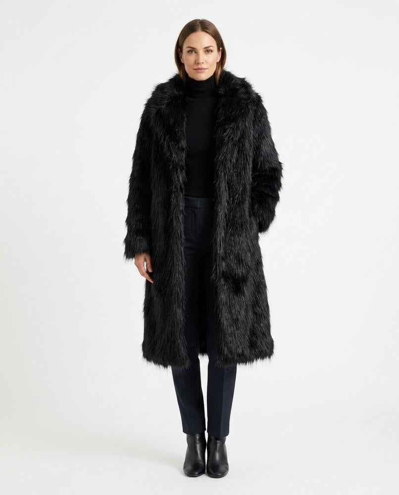 Talbos Closet - Masel | Long-Haired Open-Front Coat Women