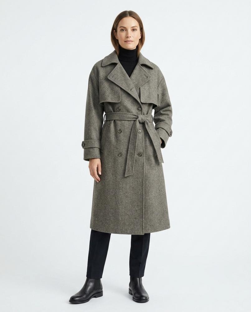 Talbos Closet - Zelom | Double-Breasted Belted Coat Women