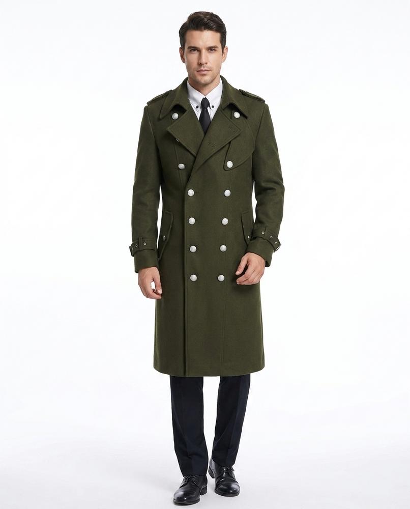 Talbos Closet - Ramer | Double-Breasted Wool-Blend Coat Men