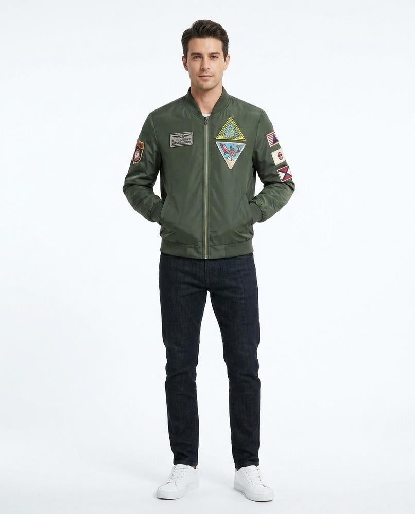 Talbos Closet - Kemon | Patched Zip-Up Jacket Men