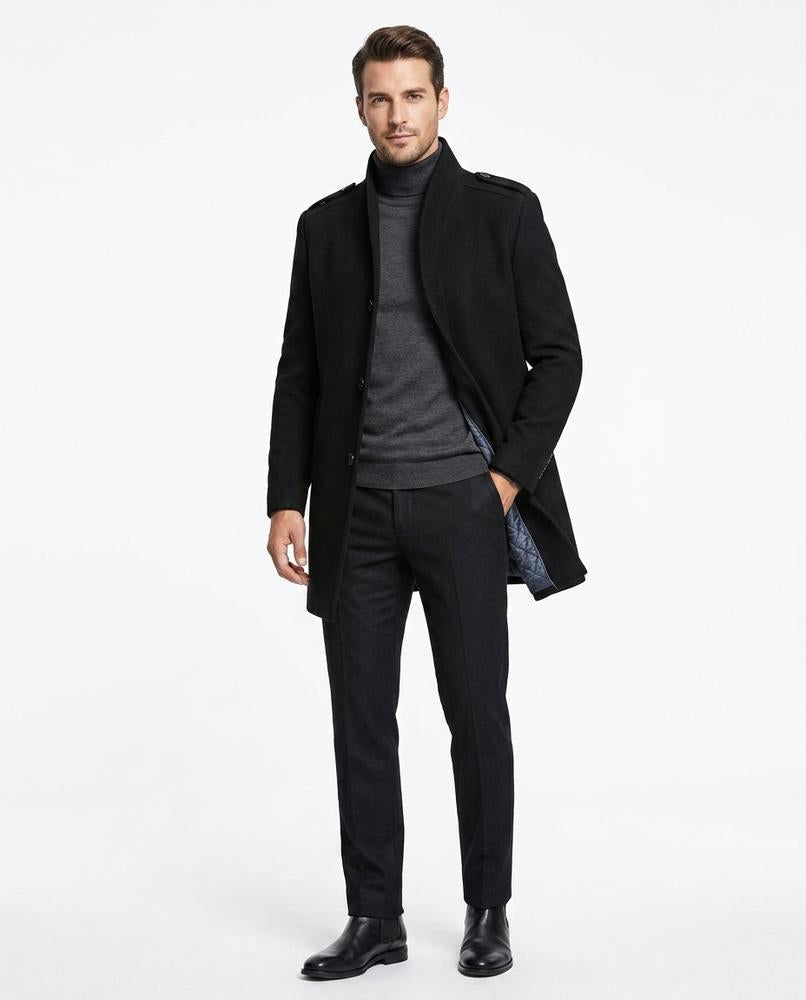 Talbos Closet - Alvar | High-Collar Tailored Coat Men