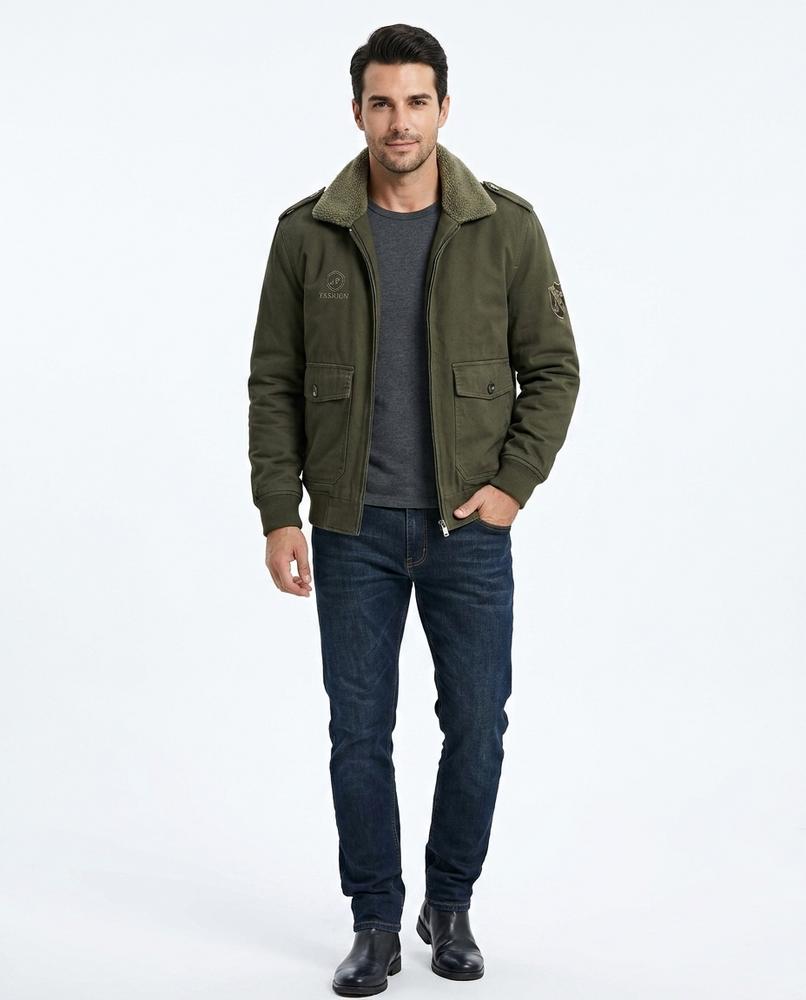 Talbos Closet - Alvel | Sherpa-Collar Lined Jacket Men