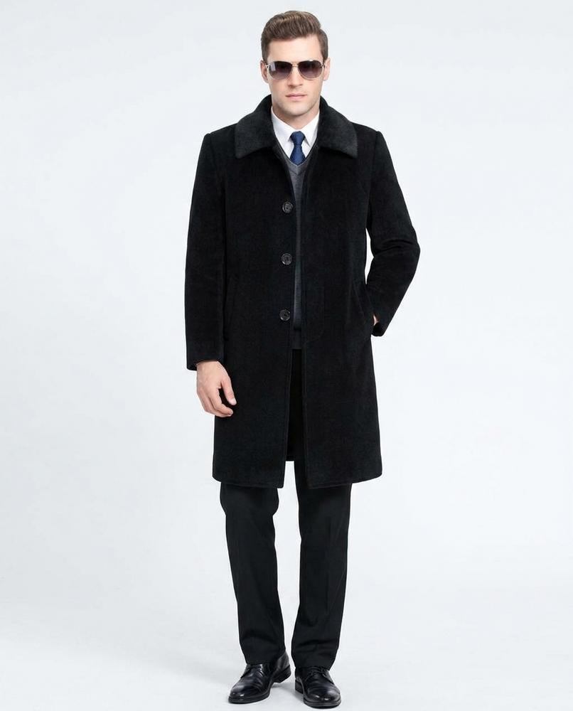 Talbos Closet - Tilen | Wool-Blend Single-Breasted Coat Men