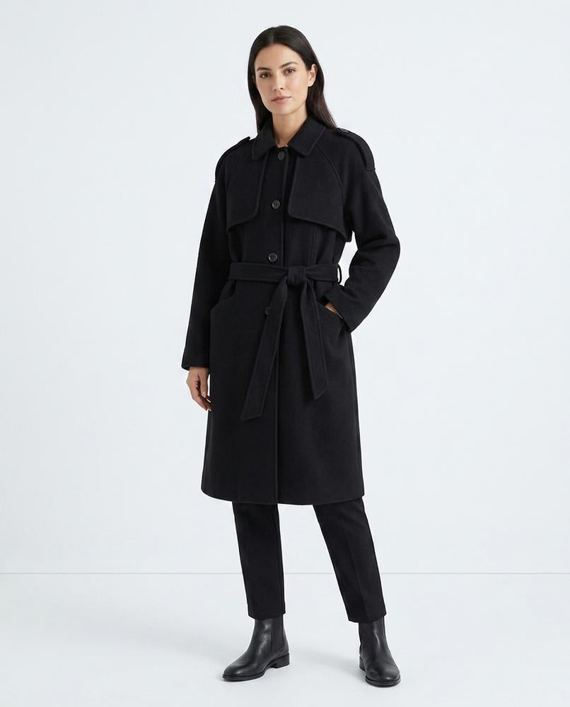 Talbos Closet - Lelan | Belted Single-Breasted Coat Women