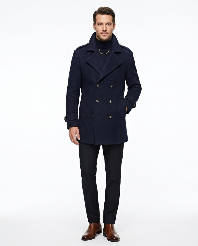 Talbos Closet - Samor | Double-Breasted Wool-Blend Coat Men