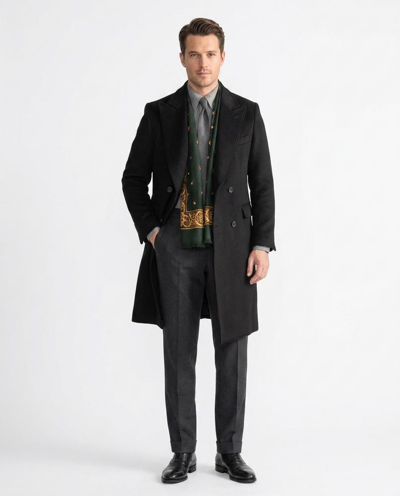 Talbos Closet - Nosel | Double-Breasted Wool-Blend Coat Men