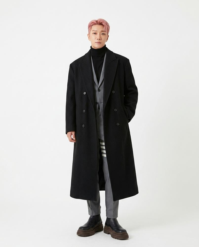 Talbos Closet - Sesol | Double-Breasted Long-Cut Coat Men