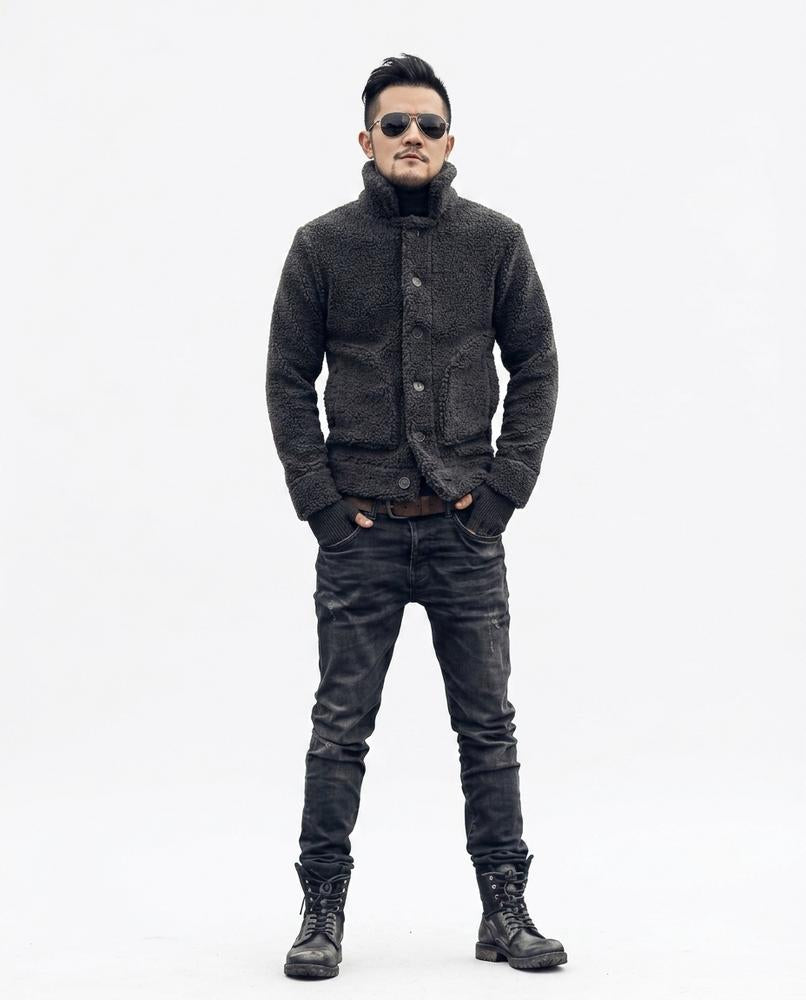 Talbos Closet - Armin | Textured Button-Up Jacket Men