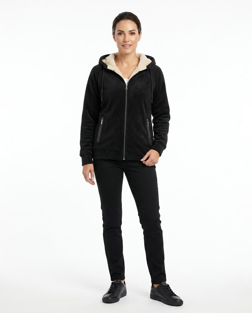 Talbos Closet - Alsen | Sherpa-Lined Zip-Up Hoodie Women
