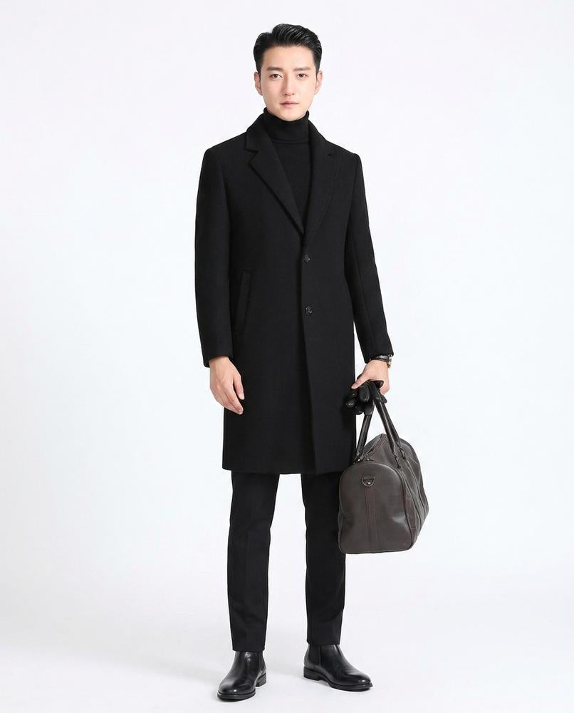 Talbos Closet - Lolom | Single-Breasted Slim-Fit Coat Men