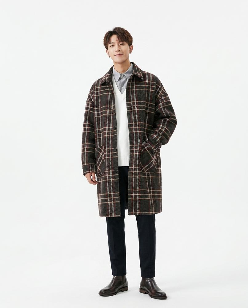 Talbos Closet - Verel | Plaid Structured Coat Men