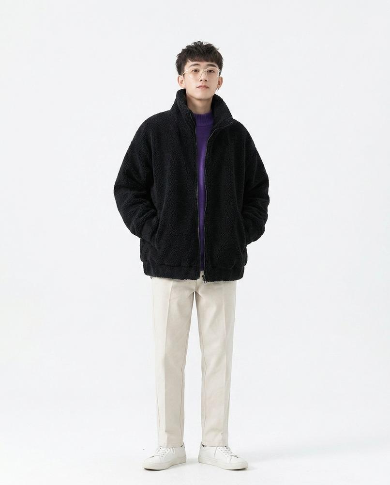 Talbos Closet - Tanav | Zip-Up Fleece Jacket Men