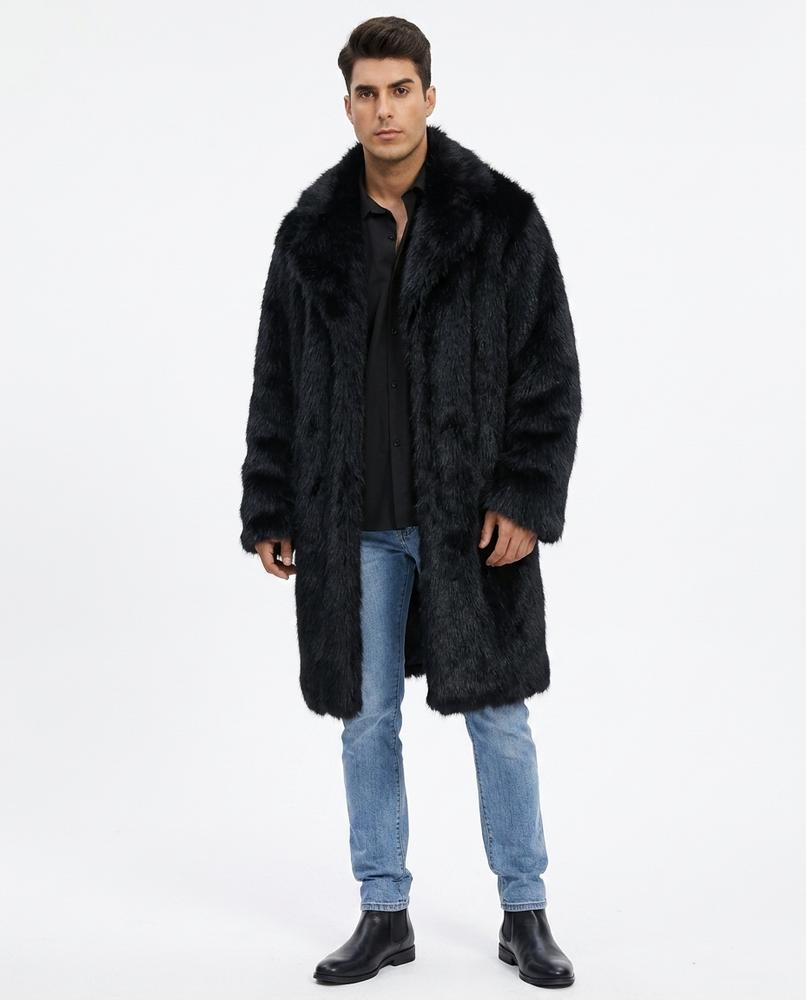 Talbos Closet - Losel | Faux-Fur Longline Coat Men
