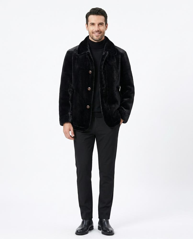 Talbos Closet - Visil | Faux Fur Button-Front Jacket Men