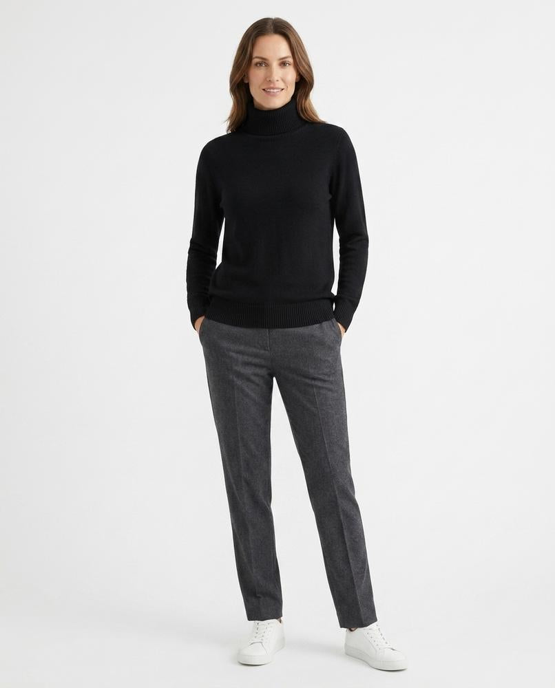Talbos Closet - Nisil | Fine-Knit Cotton Turtleneck Sweater Women