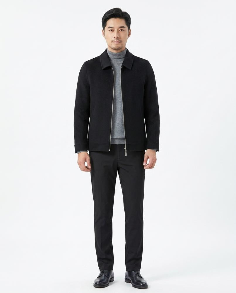 Talbos Closet - Vedan | Felted Zip-Up Jacket Men