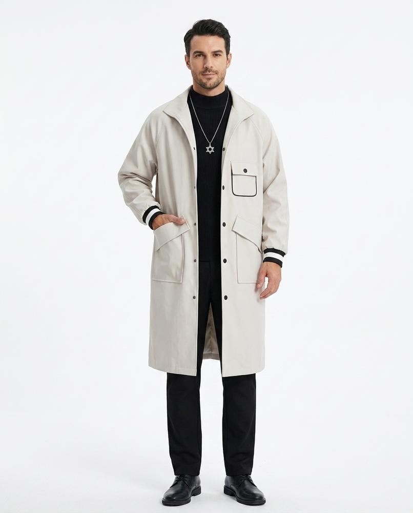 Talbos Closet - Lasen | Relaxed-Fit Button-Front Coat Men