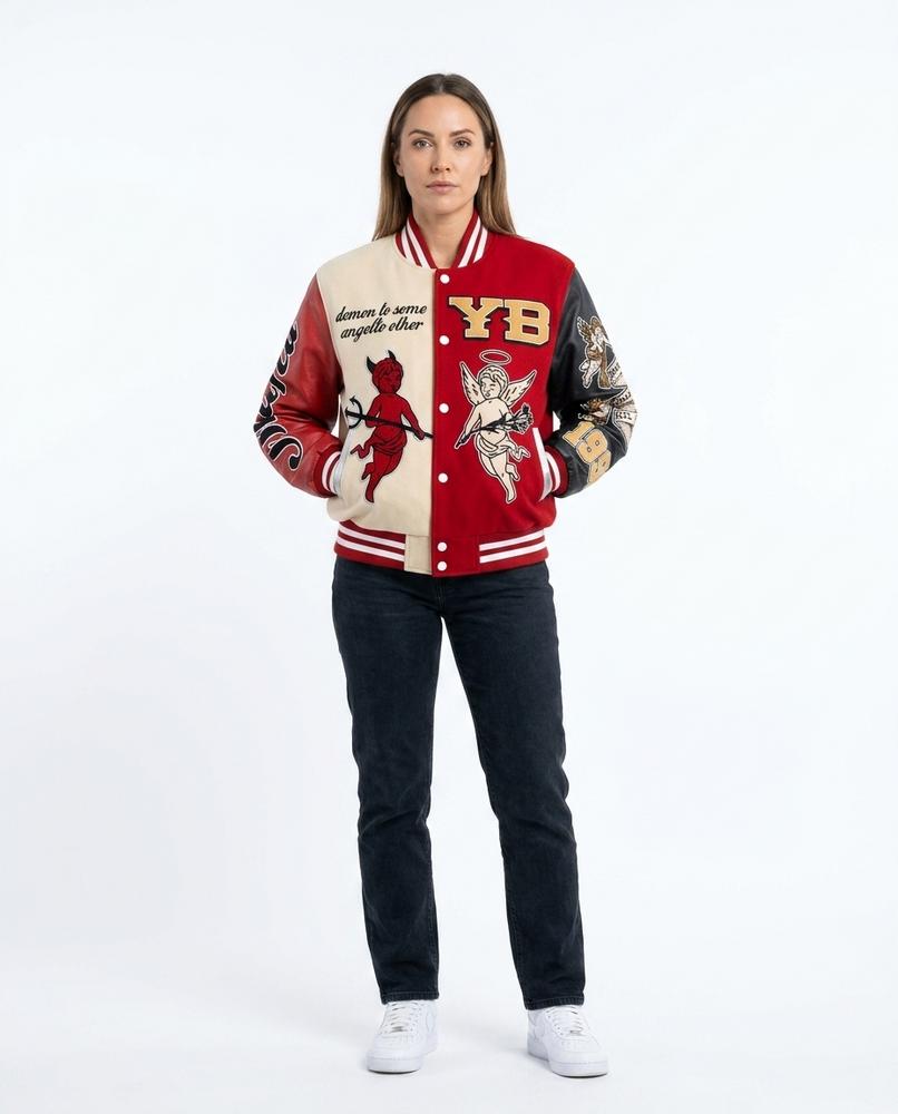 Talbos Closet - Mavar | Embroidered Color-Block Jacket Unisex