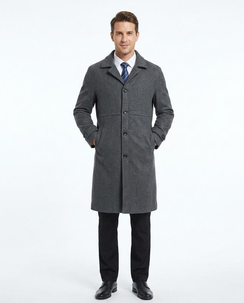 Talbos Closet - Yorev | Single-Breasted Felted Coat Men