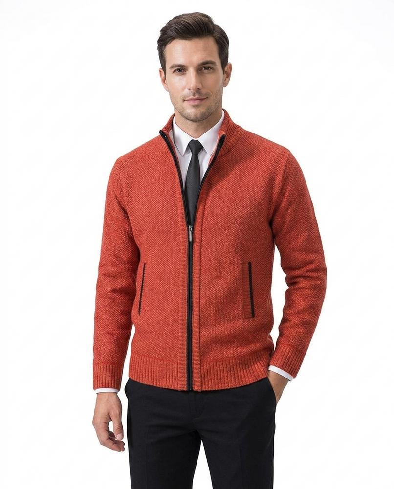 Talbos Closet - Rimir | Zip-Up Structured-Knit Knit Cardigan Men