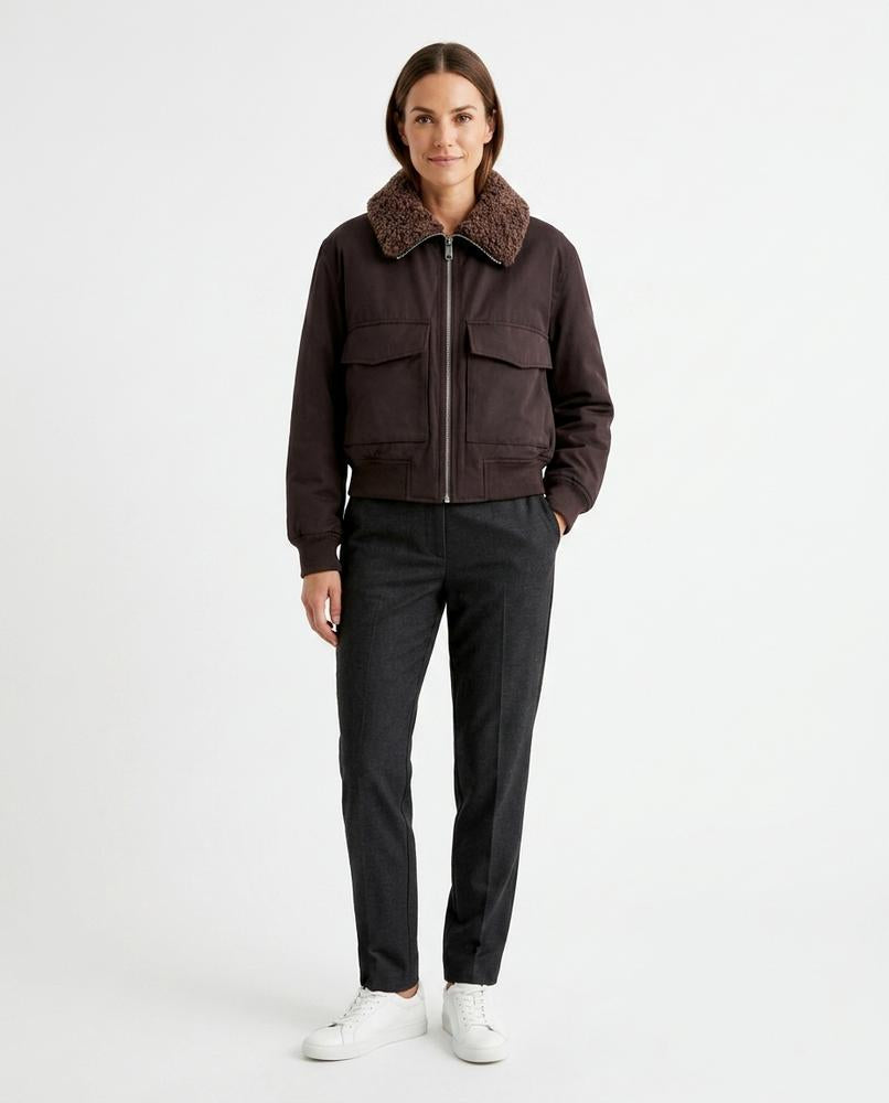 Talbos Closet - Lesan | Padded Shearling-Collar Jacket Women