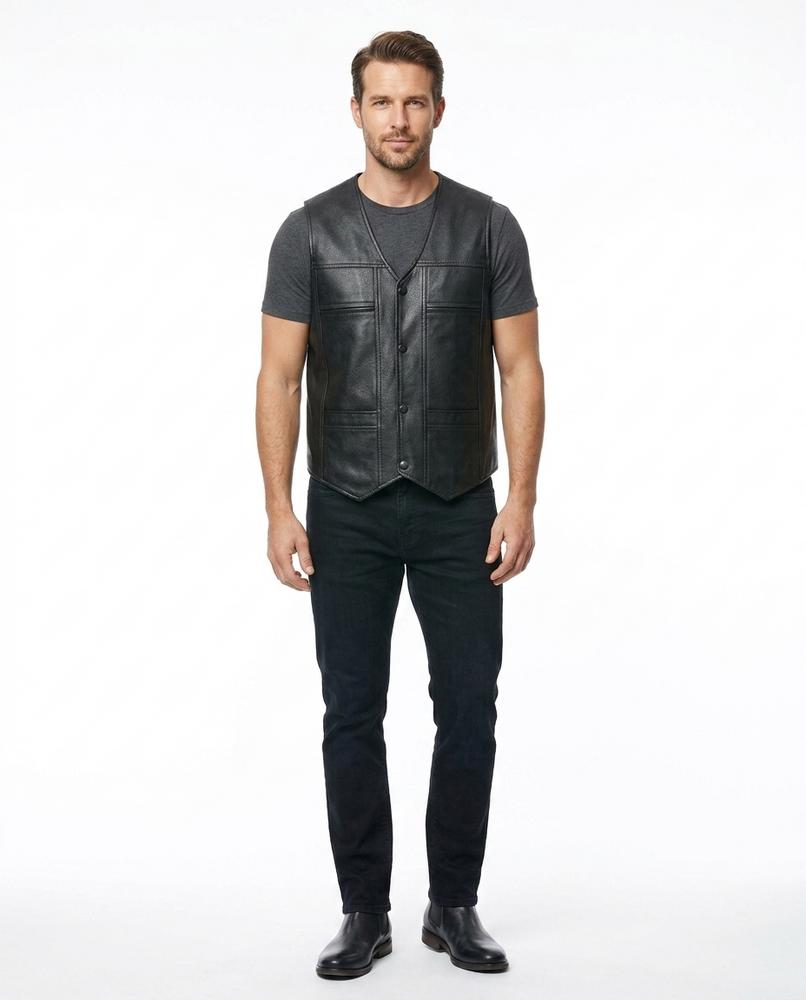 Talbos Closet - Caser | Lined Button-Front Vest Men