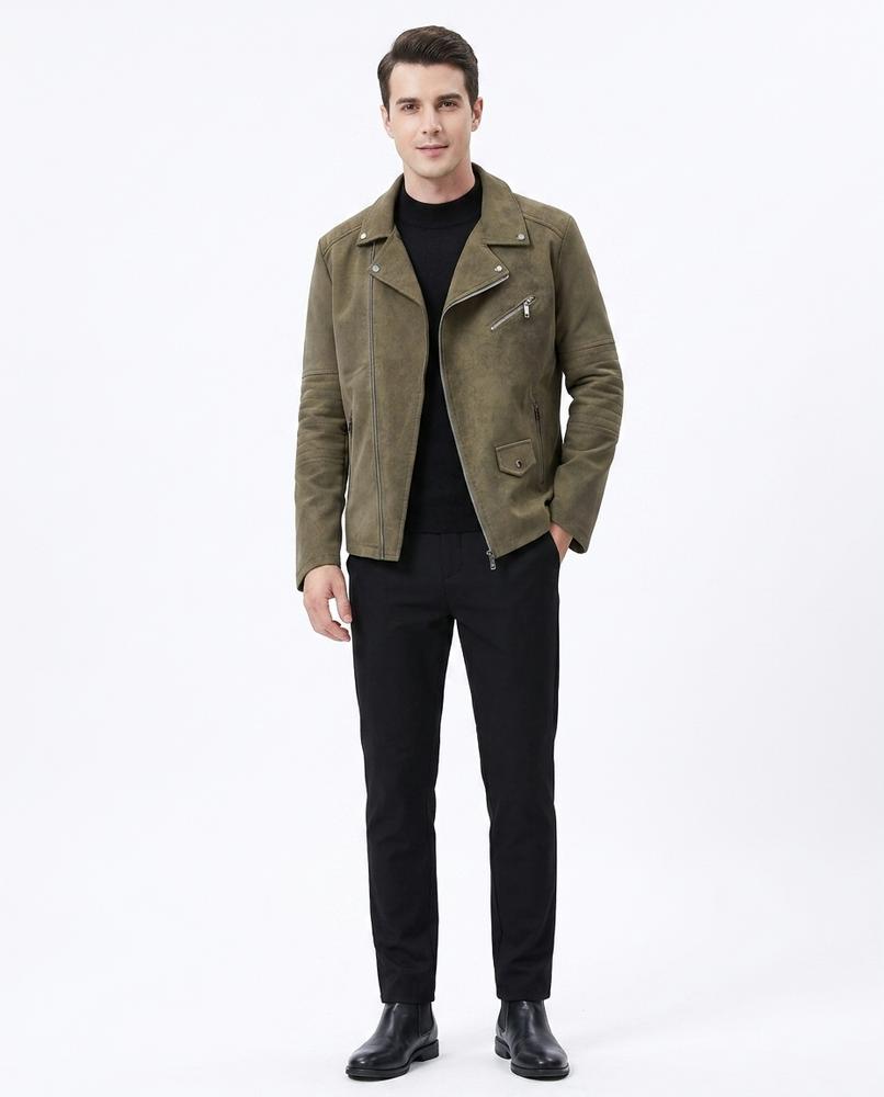 Talbos Closet - Rorev | Asymmetrical Sueded Jacket Men