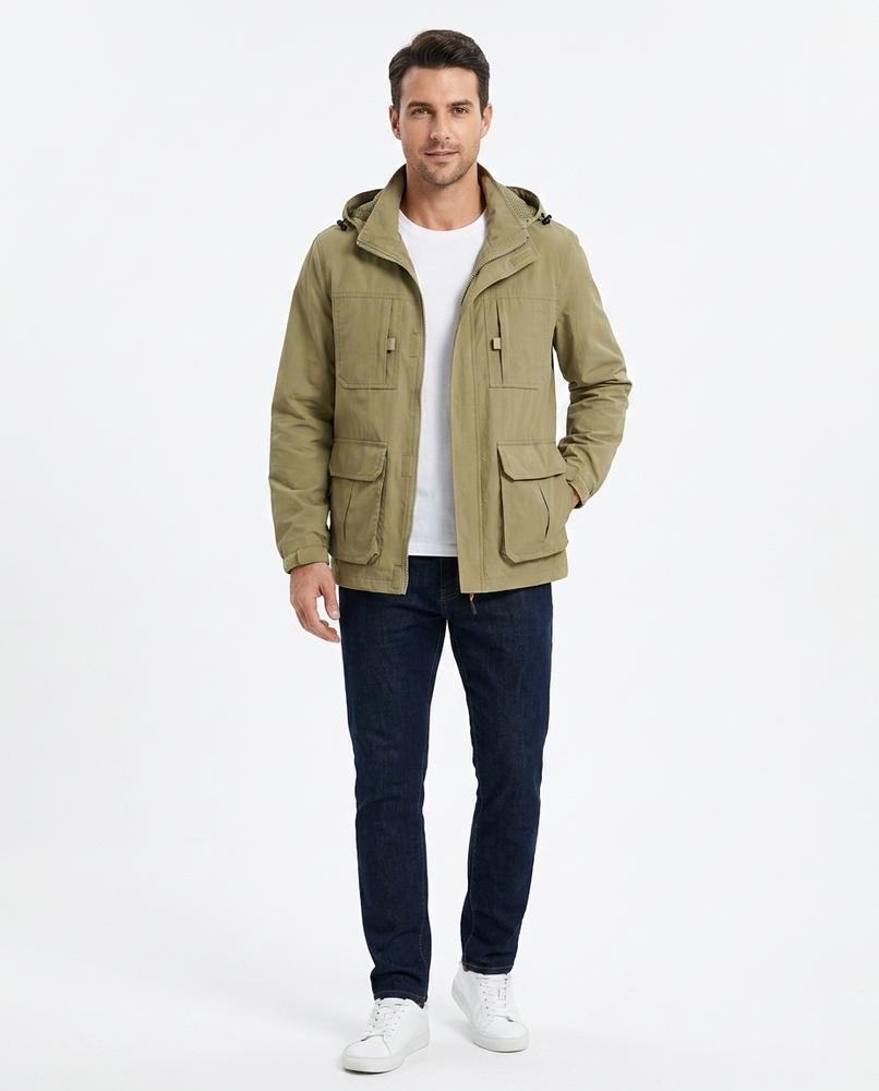 Talbos Closet - Daser | Hooded Multi-Pocket Jacket Men