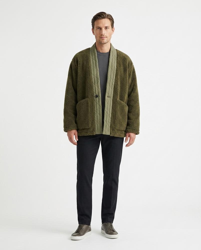 Talbos Closet - Losen | Fleece Quilted-Trim Jacket Men
