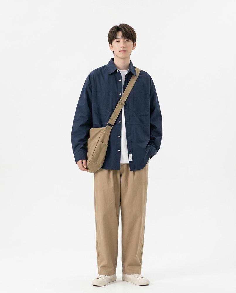 Talbos Closet - Ladar | Loose-Fit Button-Down Shirt Men