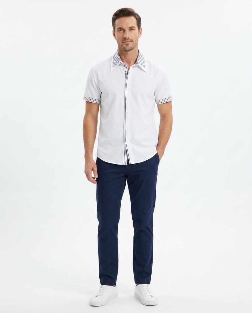 Talbos Closet - Caron | Short-Sleeved Layered-Look Shirt Women
