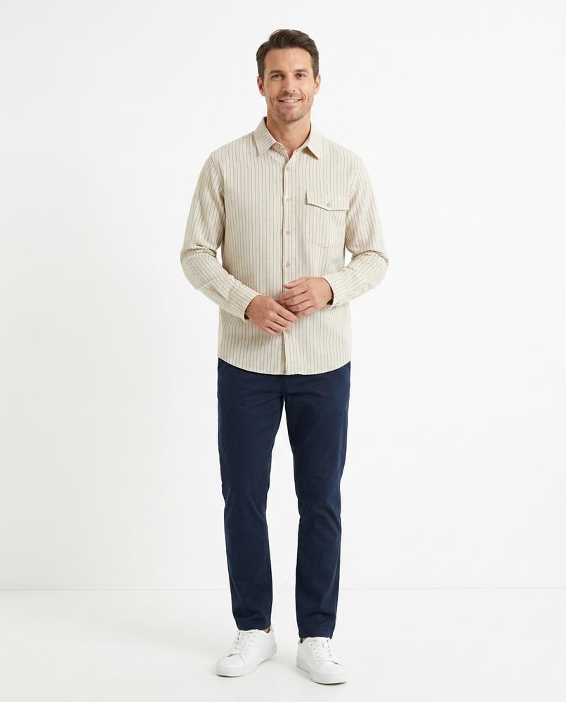 Talbos Closet - Zaser | Striped Textured Shirt Men