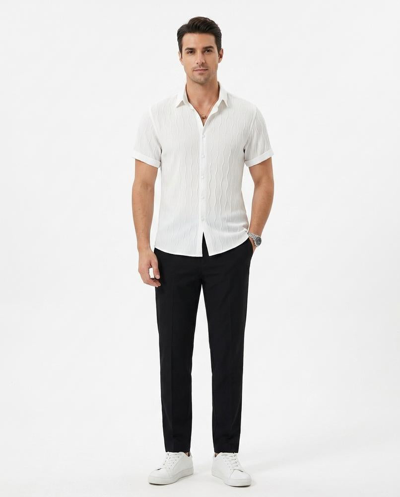 Talbos Closet - Lolen | Textured Slim-Fit Shirt Men