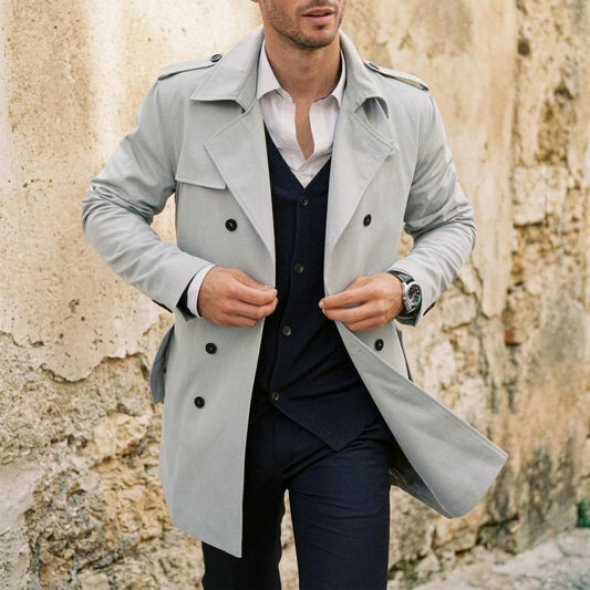 Talbos Closet - Rasol | Double-Breasted Lightweight Coat Men