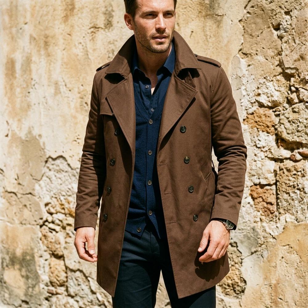 Talbos Closet - Rasol | Double-Breasted Lightweight Coat Men
