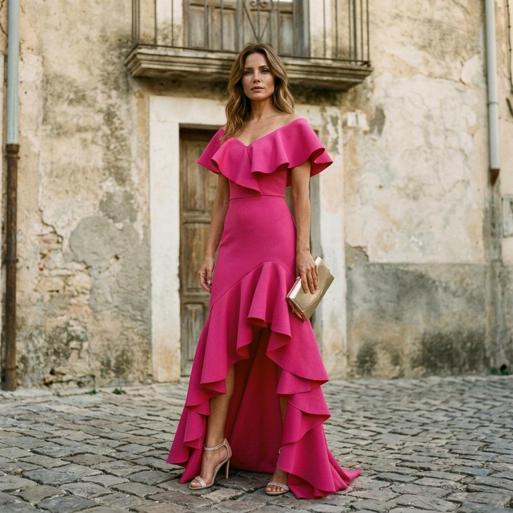 Talbos Closet - Tiren | Ruffled High-Low Dress Women