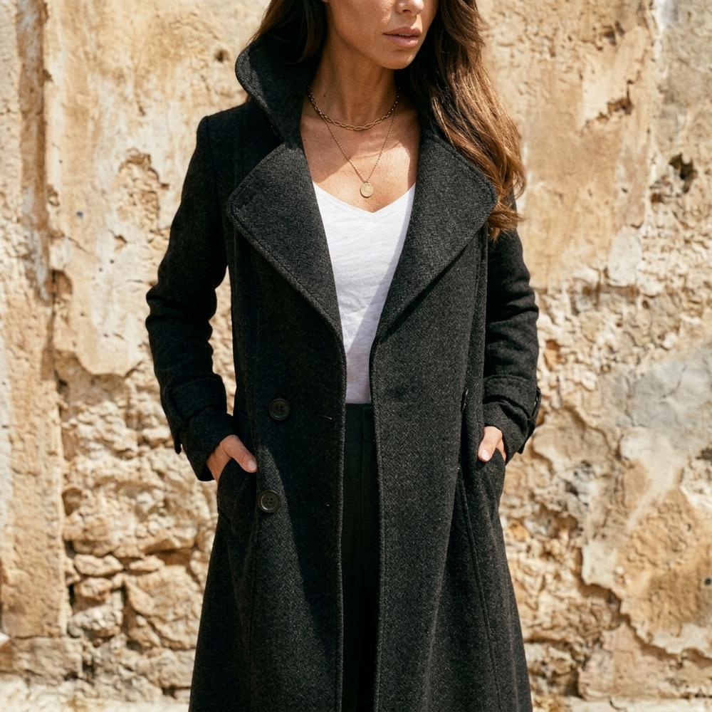 Talbos Closet - Vesen | Double-Breasted Textured Coat Women