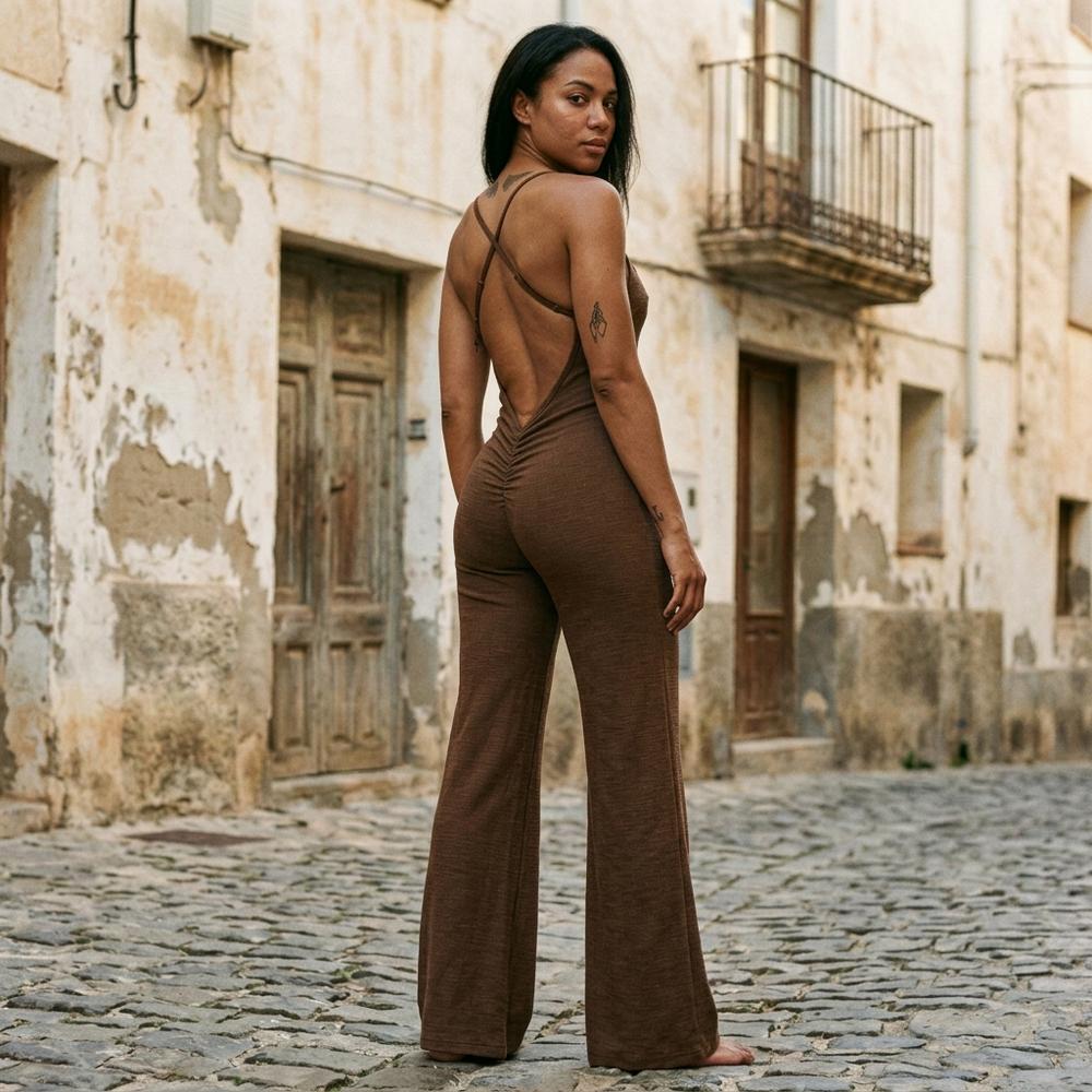 Talbos Closet - Zemin | Backless Flared Suit Women