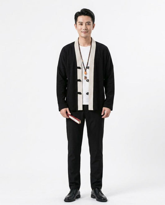 Talbos Closet - Armir | Collarless Toggle-Front Cardigan Men