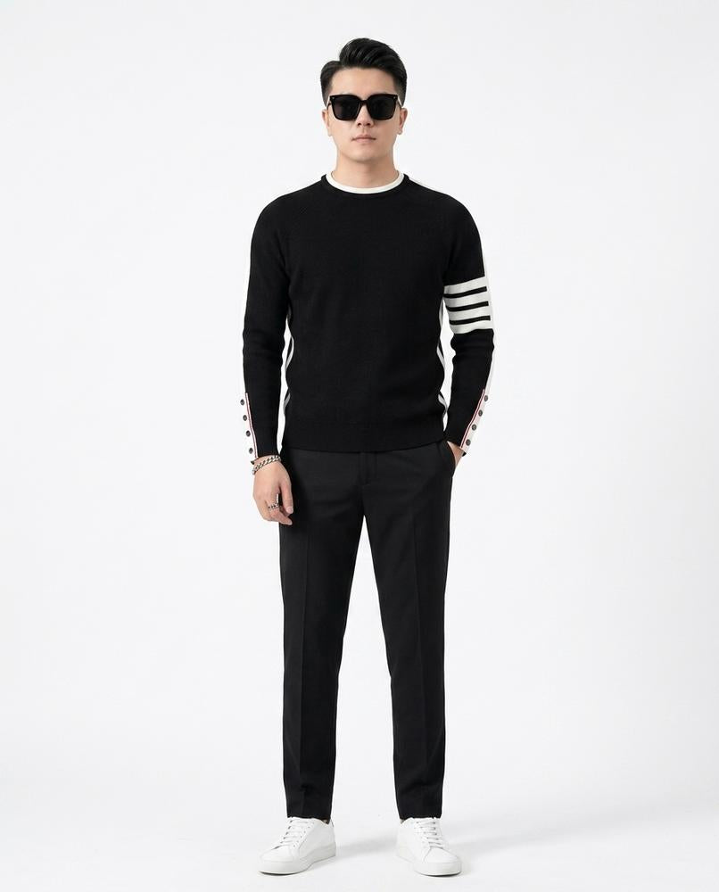 Talbos Closet - Kamar | Striped Knitted Sweater Men