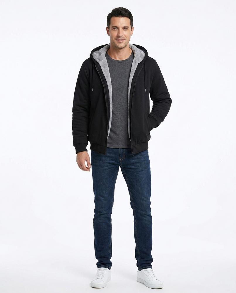 Talbos Closet - Elmon | Fleece-Lined Zip-Up Hoodie Men