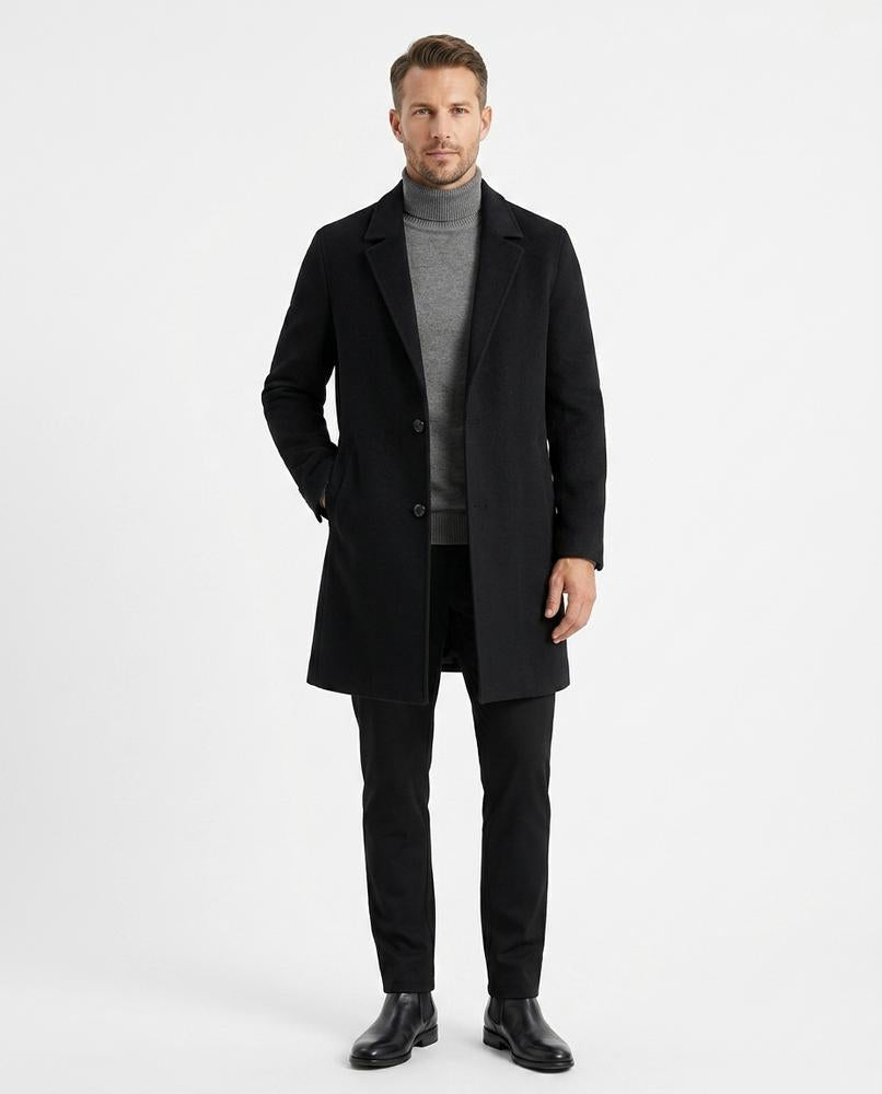 Talbos Closet - Daren | Single-Breasted Wool Coat Men
