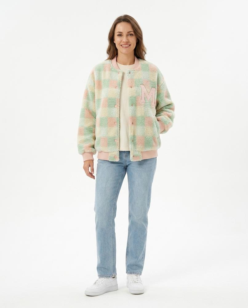 Talbos Closet - Loron | Checked Fleece Jacket Women