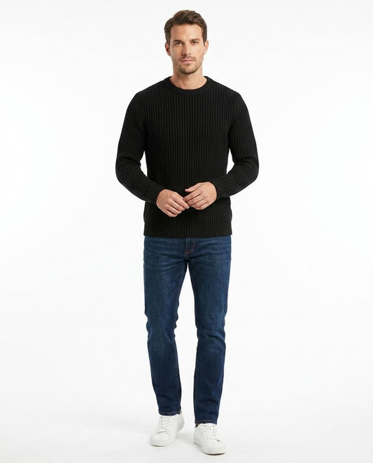 Talbos Closet - Malom | Rib-Knit Crewneck Sweater Men