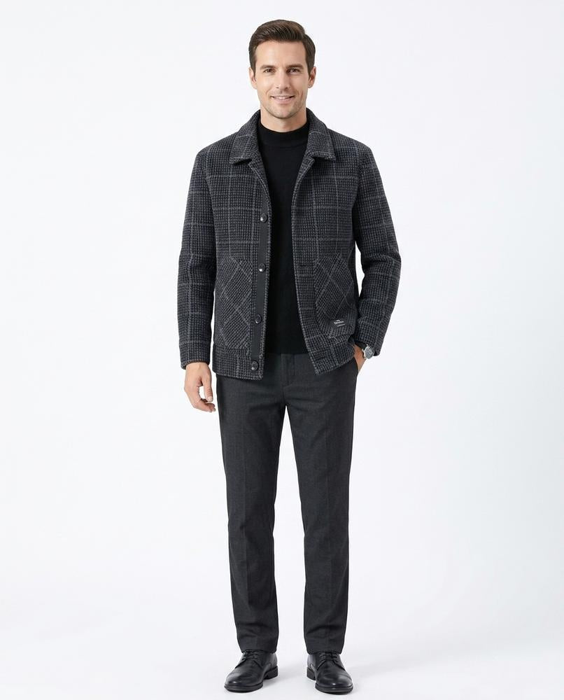 Talbos Closet - Roral | Plaid Fleece-Lined Jacket Men