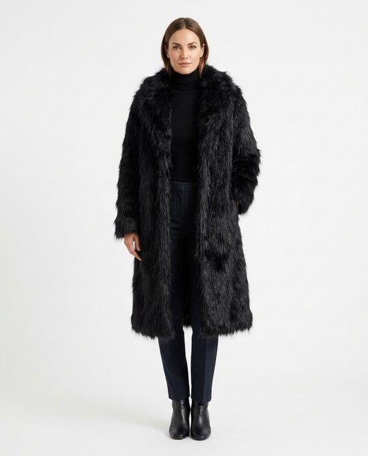 Talbos Closet - Masel | Long-Haired Open-Front Coat Women