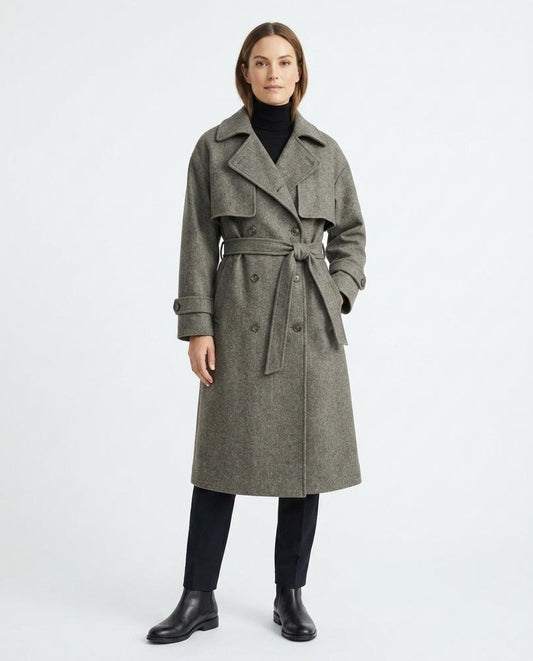 Talbos Closet - Zelom | Double-Breasted Belted Coat Women